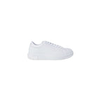 White Leather Low Top Sneakers