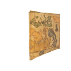 Beige Cotton Clutch Bag