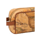 Beige Cotton Clutch Bag