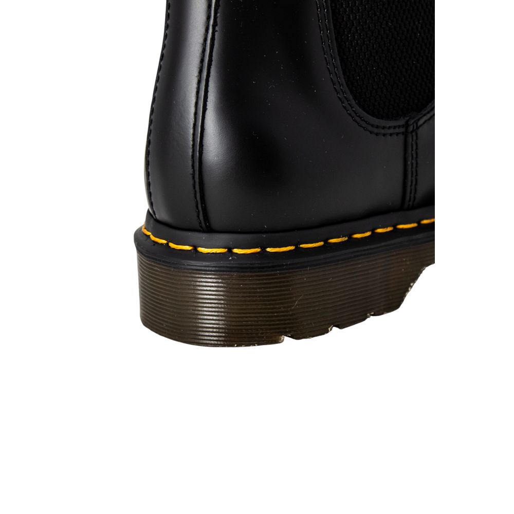 Black Polyester Chelsea Boots