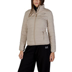 Beige Polyester Bomber