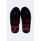 Black Polyester Slippers