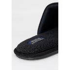 Black Polyester Slippers