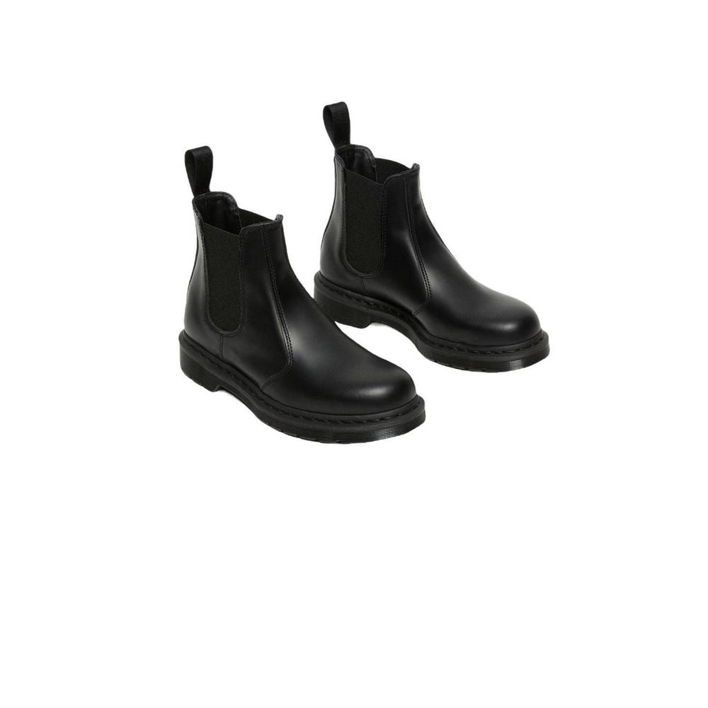 Black Leather Ankle Boots