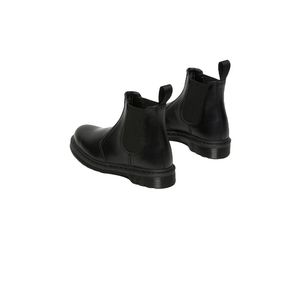 Black Leather Ankle Boots