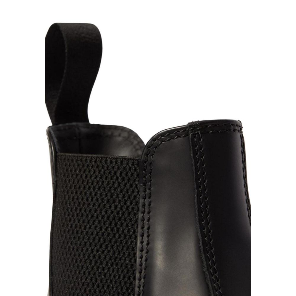 Black Leather Ankle Boots