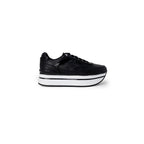 Black Polyethylene Platform Sneakers
