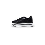 Black Polyethylene Platform Sneakers