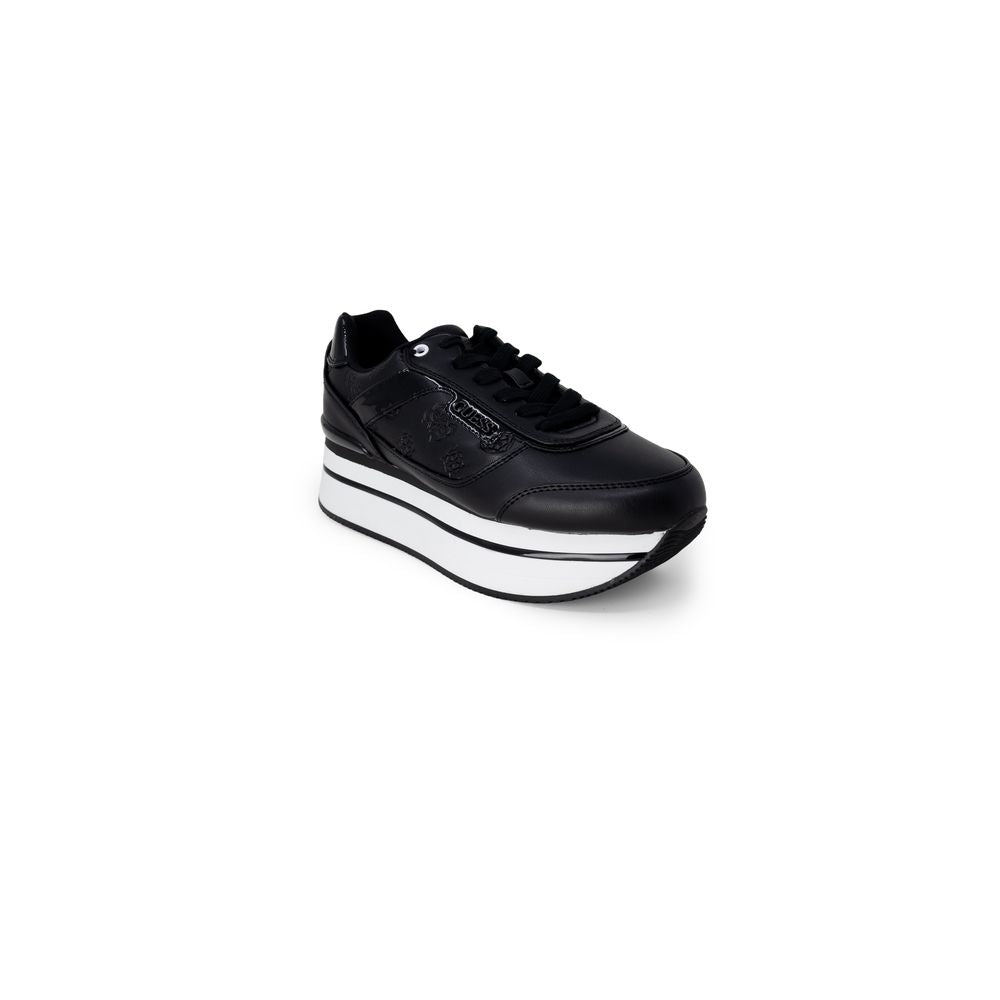 Black Polyethylene Platform Sneakers