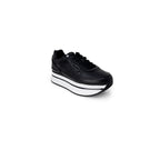 Black Polyethylene Platform Sneakers