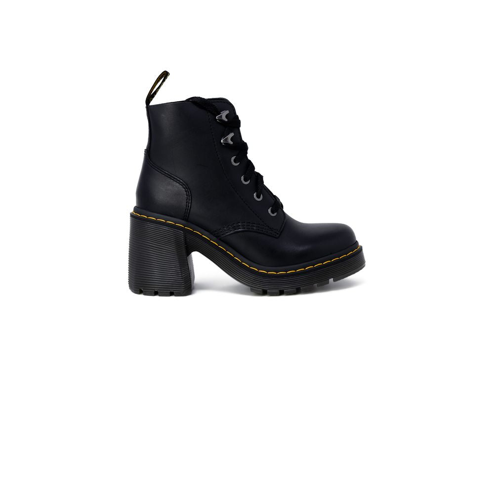 Black Leather Ankle Boots
