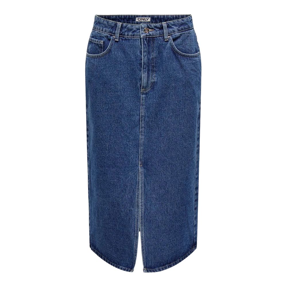 Blue Cotton Long Skirt