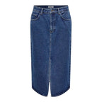 Blue Cotton Long Skirt