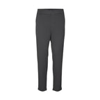 Gray Polyester Casual Pants