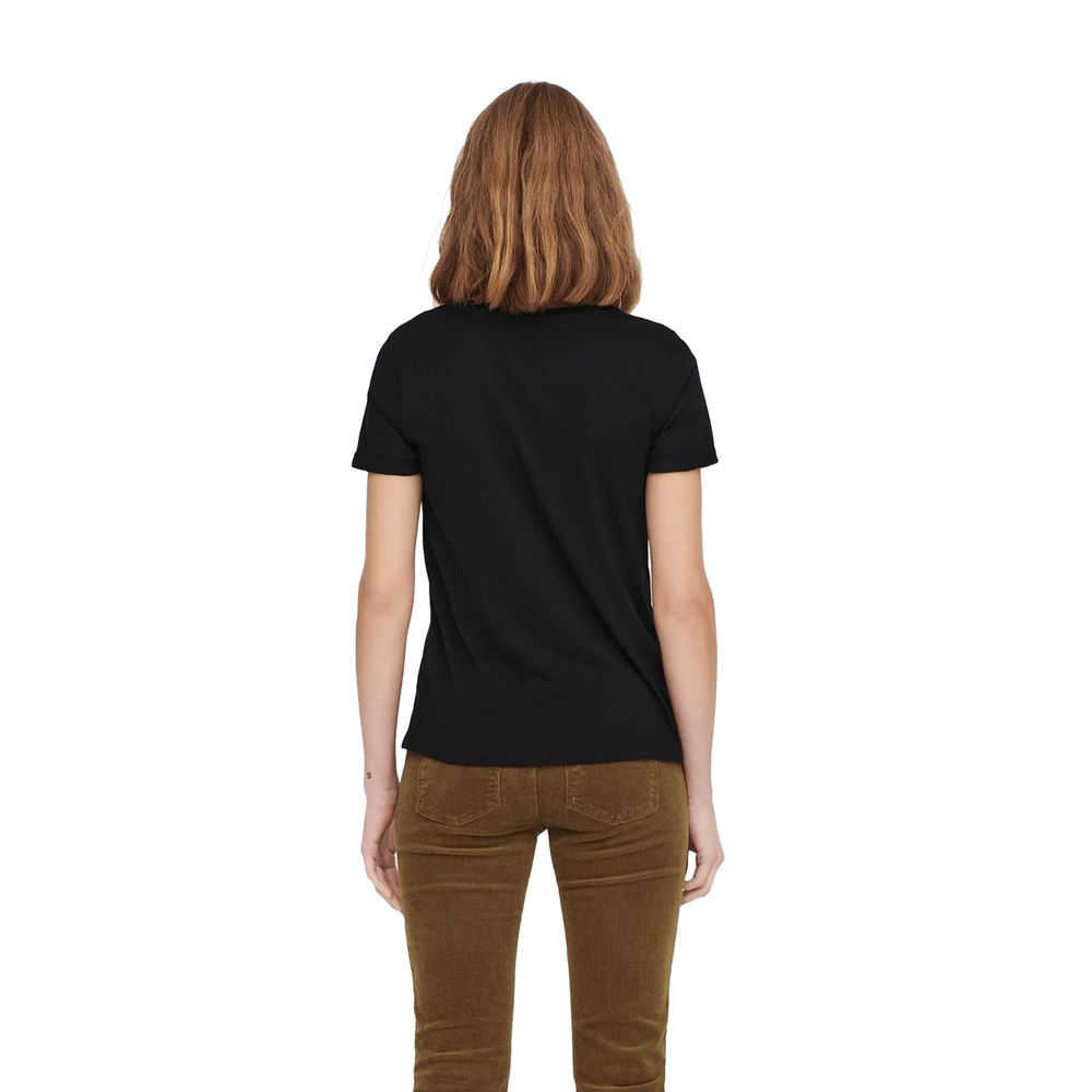 Black Cotton T-Shirt