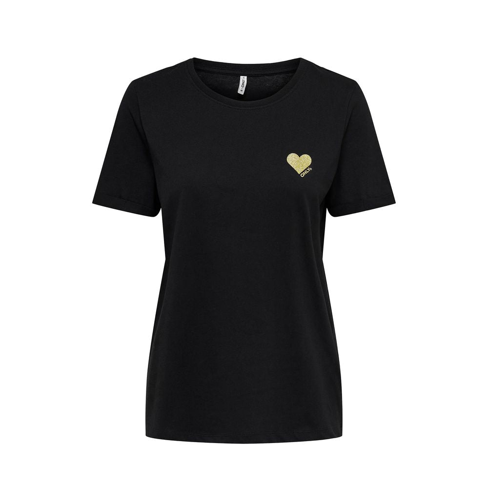 Black Cotton T-Shirt