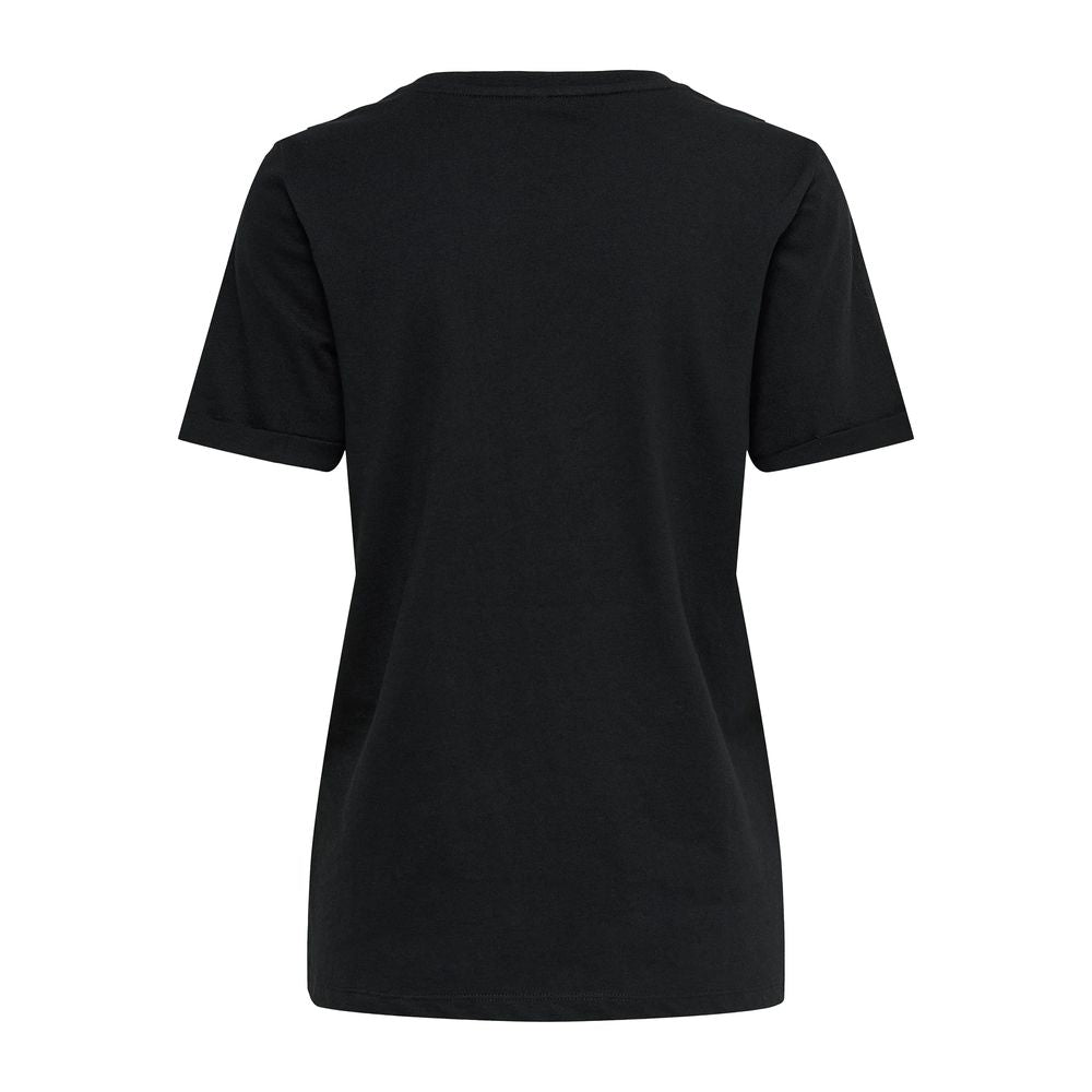 Black Cotton T-Shirt
