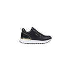 Black Polyethylene Low Top Sneakers