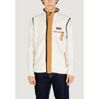 Cream Polyester Sleveless Jacket