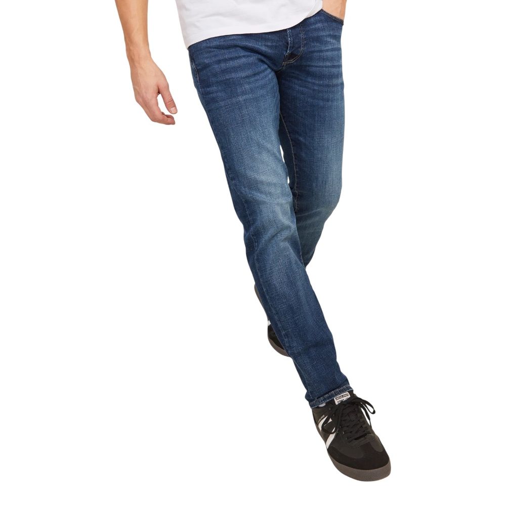 Blue Cotton Relaxed Fit Jeans