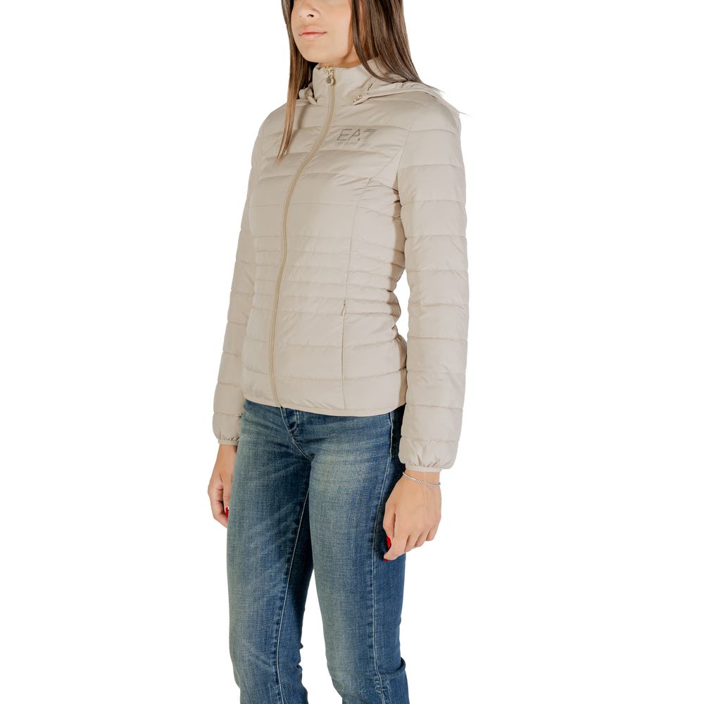 Beige Polyester Coat
