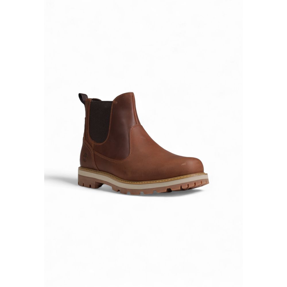 Brown Suede Leather Chelsea Boots
