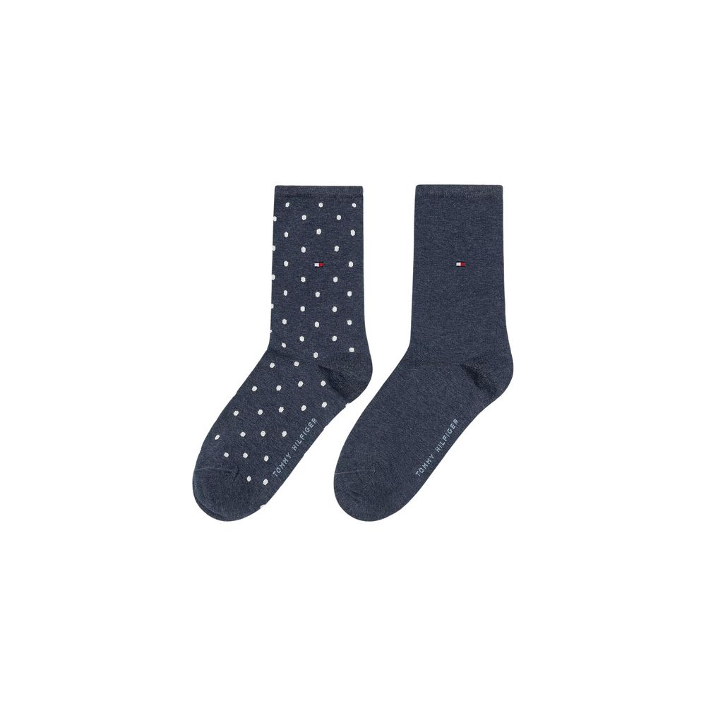 Blue Cotton Socks