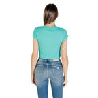 Turquoise Cotton T-Shirt