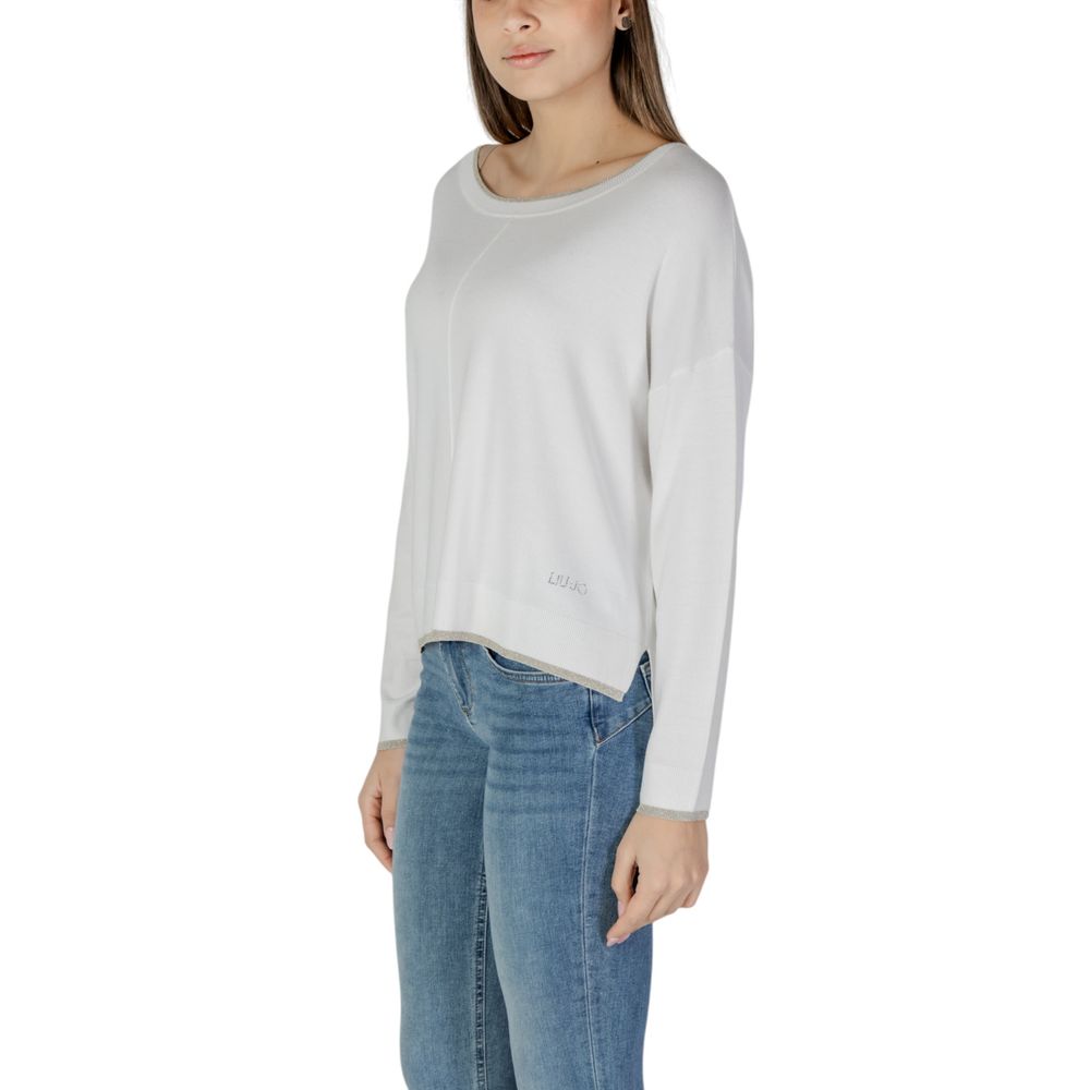 White Viscose Sweatshirt