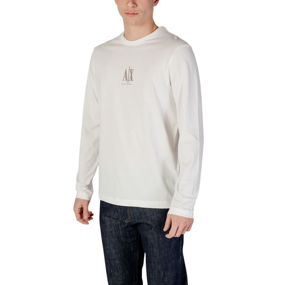 Cream Cotton Long Sleeve T-Shirt