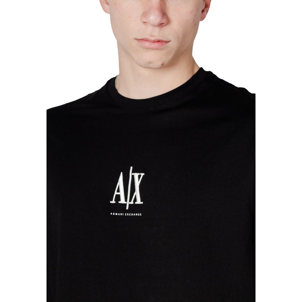 Black Cotton Long Sleeve T-Shirt