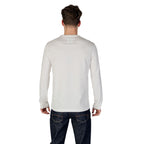 Cream Cotton Long Sleeve T-Shirt