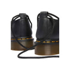 Black Leather Platform Pumps