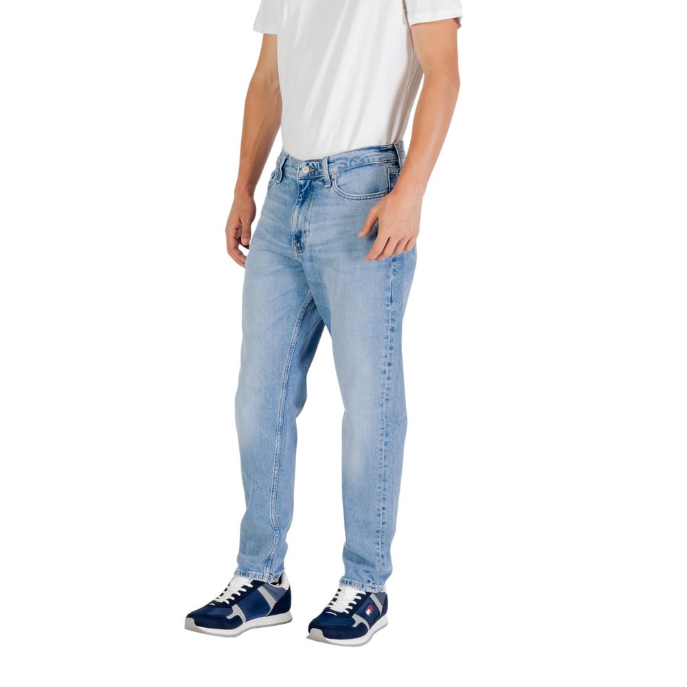 Light Blue Recycled Cotton Slim Fit Jeans