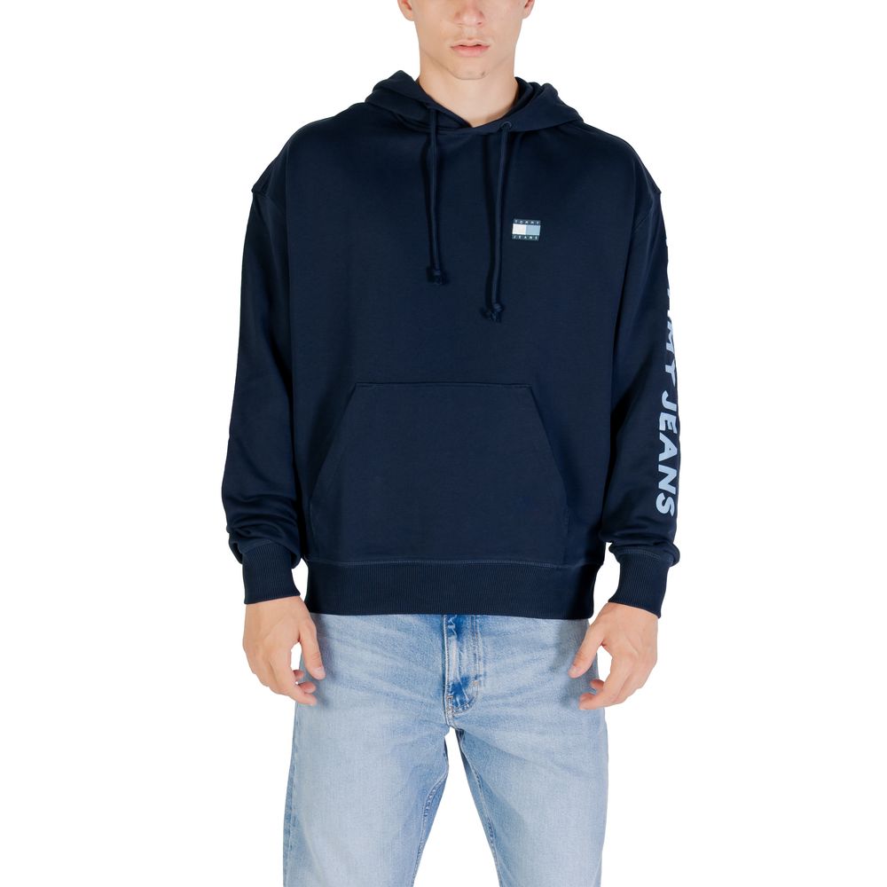 Blue Recycled Cotton Hoodie