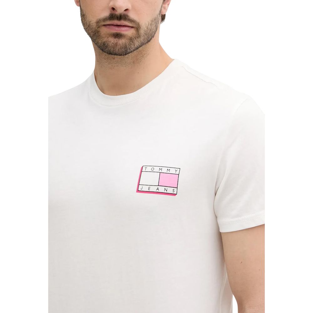 Cream Recycled Cotton T-Shirt