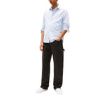 Black Organic Cotton Casual Pants