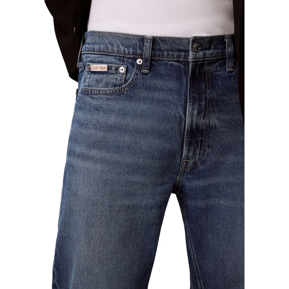 Blue Cotton Relaxed Fit Jeans