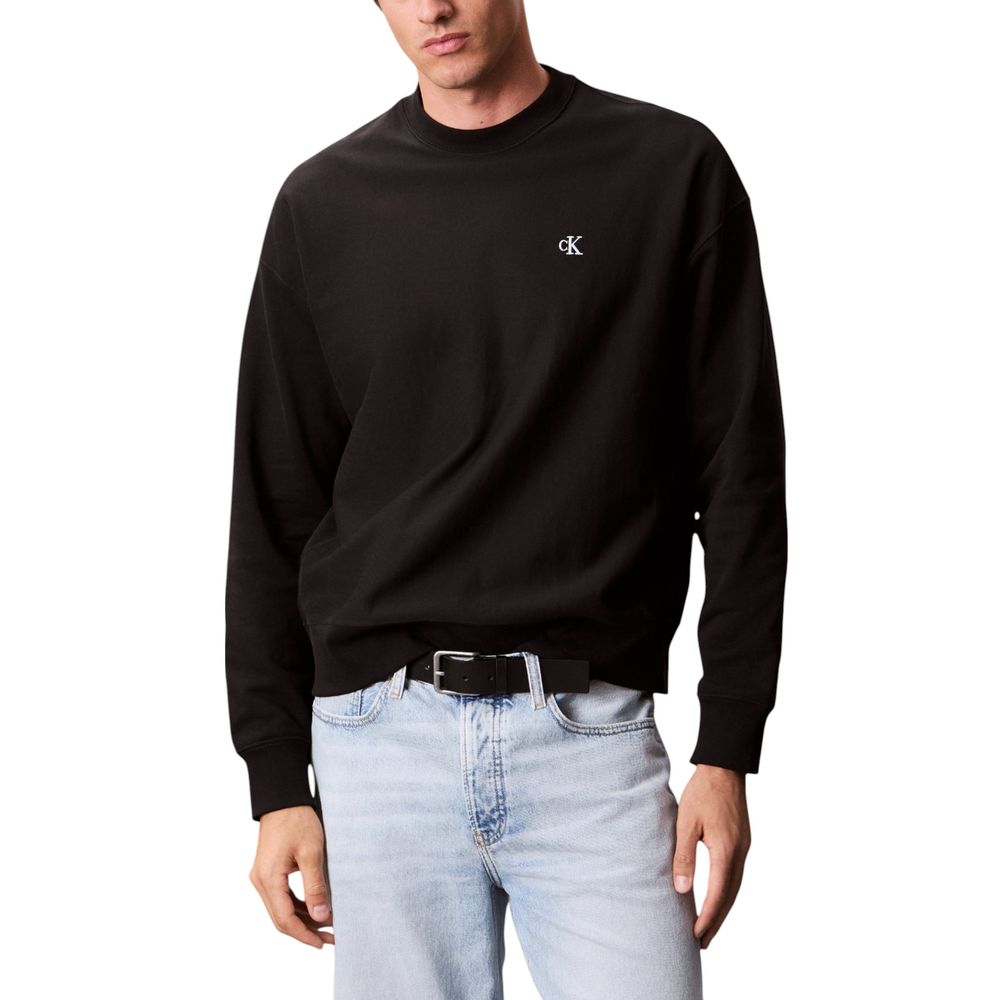 Black Cotton Sweatshirt
