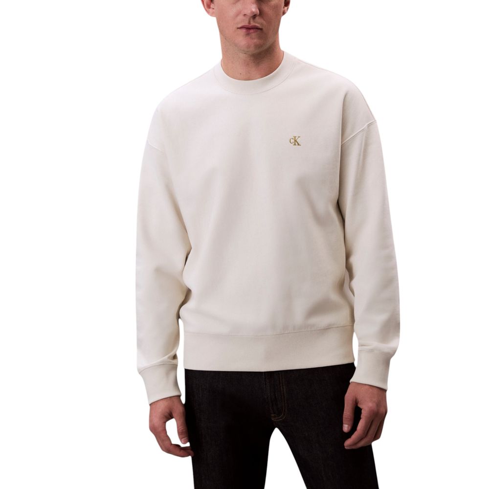 White Cotton Sweatshirt