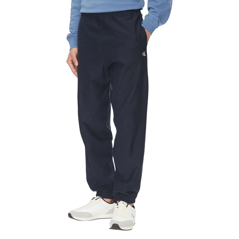 Blue Cotton Joggers (Workout Pants)