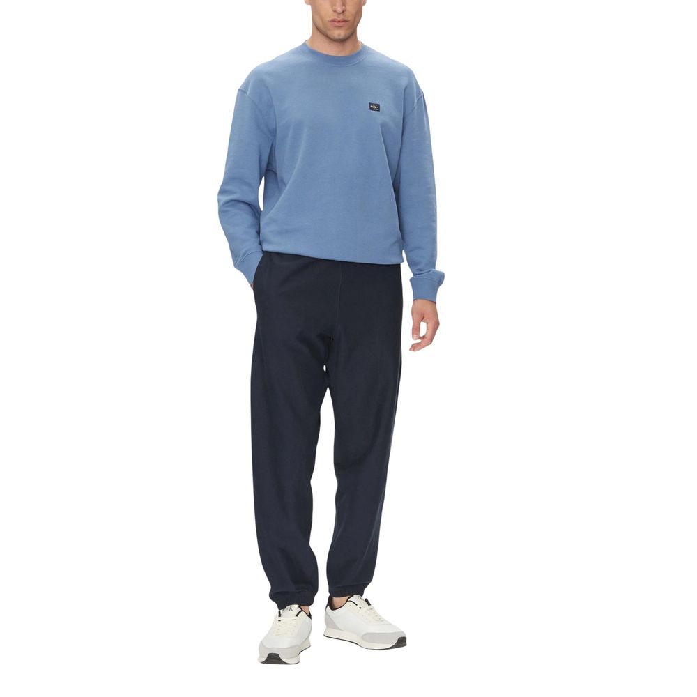 Blue Cotton Joggers (Workout Pants)