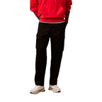 Black Cotton Cargo Pants