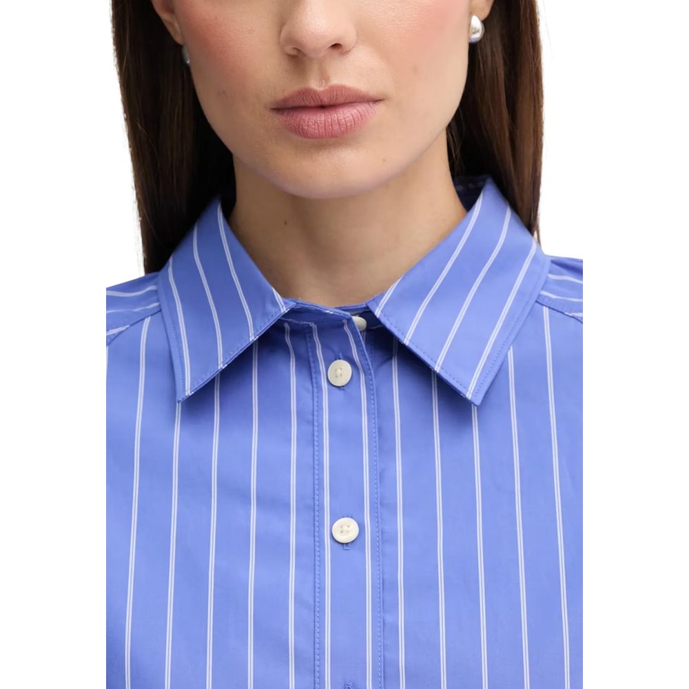 Blue Cotton Blouse