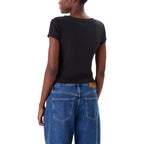 Black Cotton T-Shirt