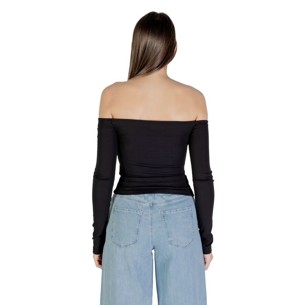 Black Recycled Cotton Long Sleeve T-Shirt