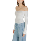 Cream Recycled Cotton Long Sleeve T-Shirt