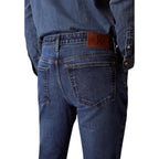 Blue Cotton Skinny Jeans