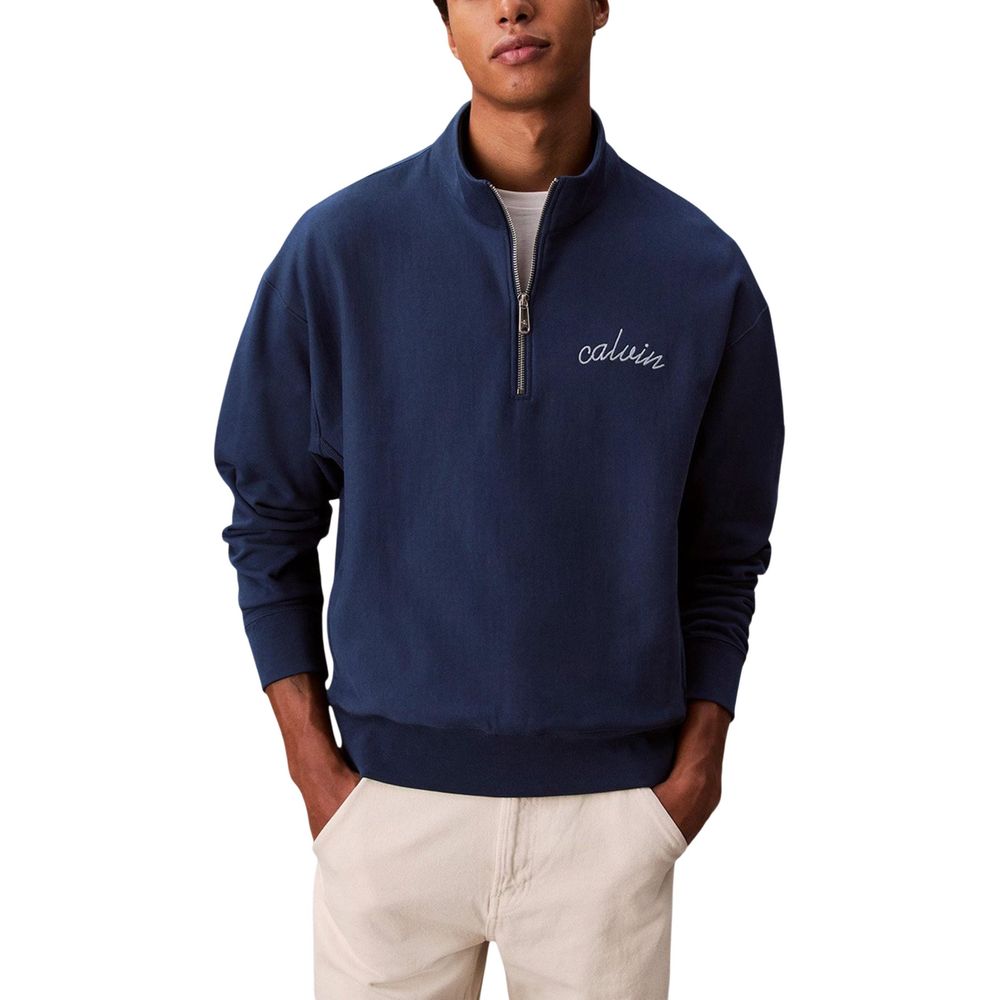 Blue Cotton Sweatshirt
