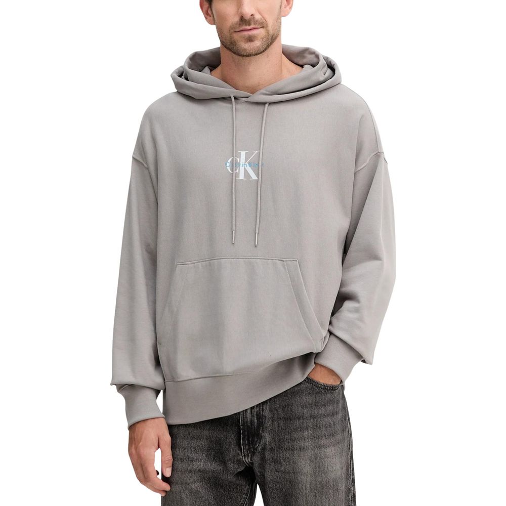 Gray Cotton Hoodie